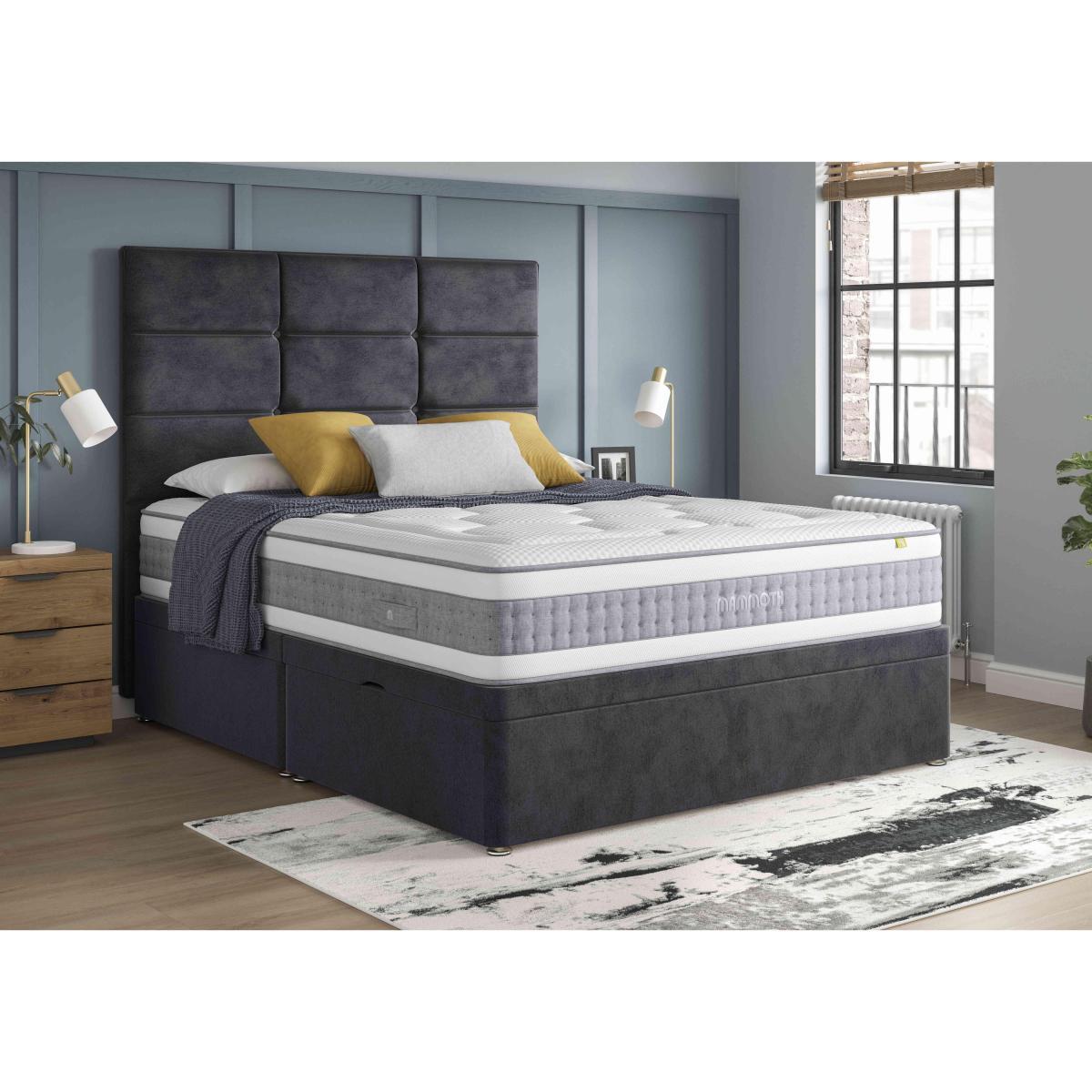 Mammoth - Prestige Advance 6000 Side Ottoman Divan Set - Super King - Grey – image 3