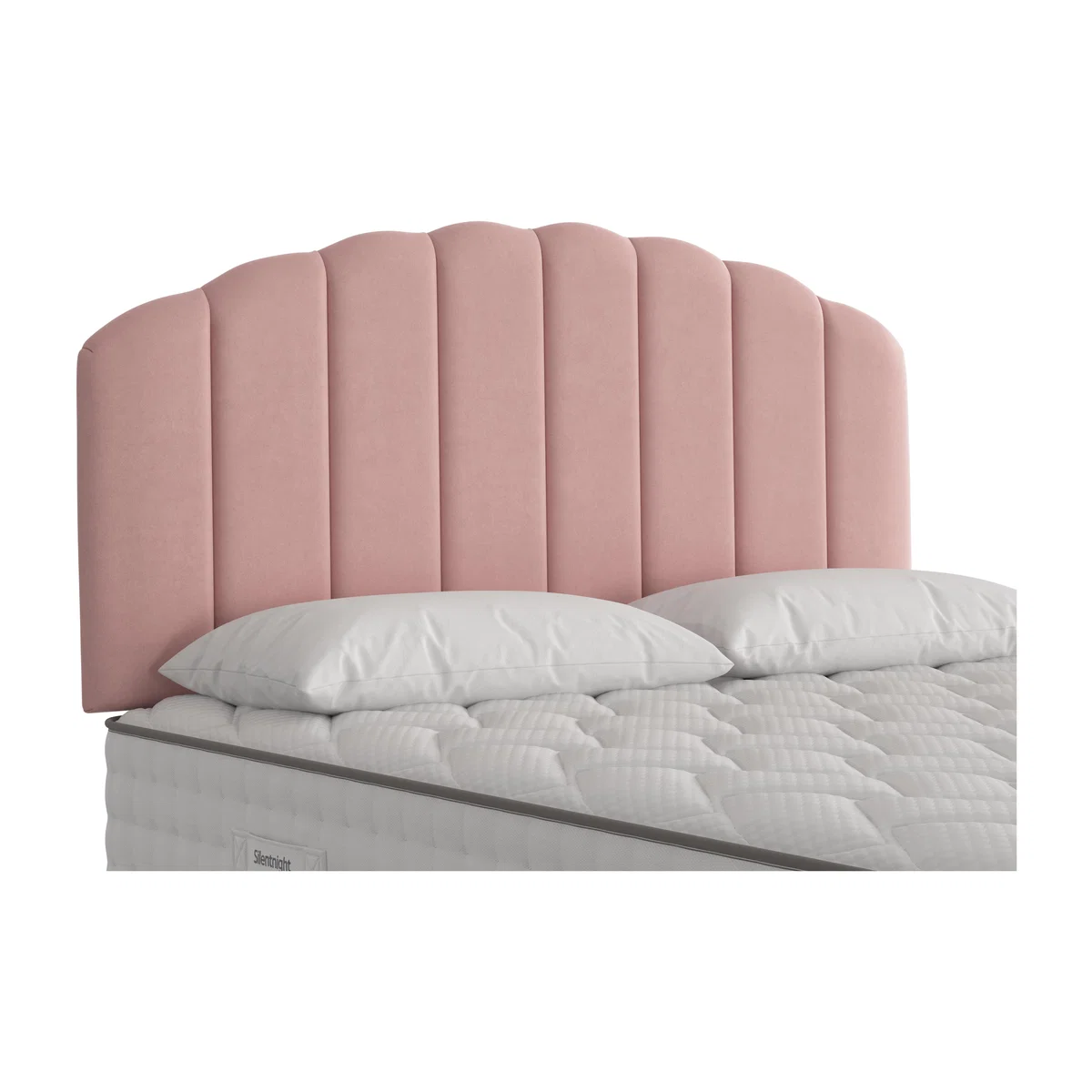 Silentnight - Thatch Strutted Headboard - Super King - Pink – image 1