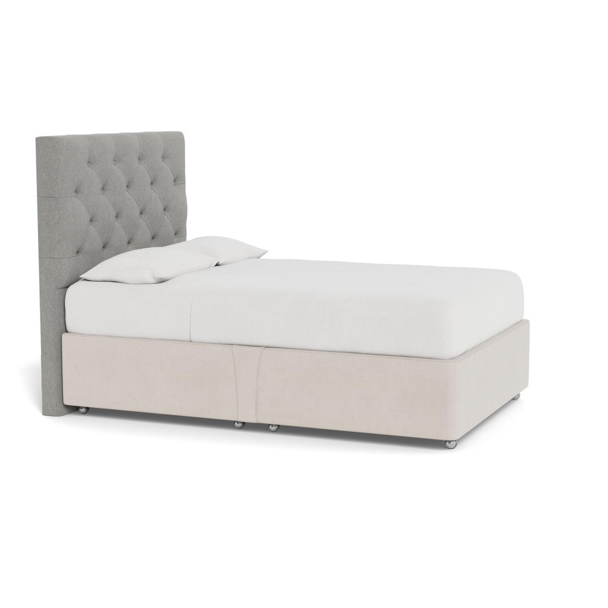 Heal's Balmoral Headboard (Lift Storage) Super King Texture Pale Grey - Heal's UK Furniture – image 2