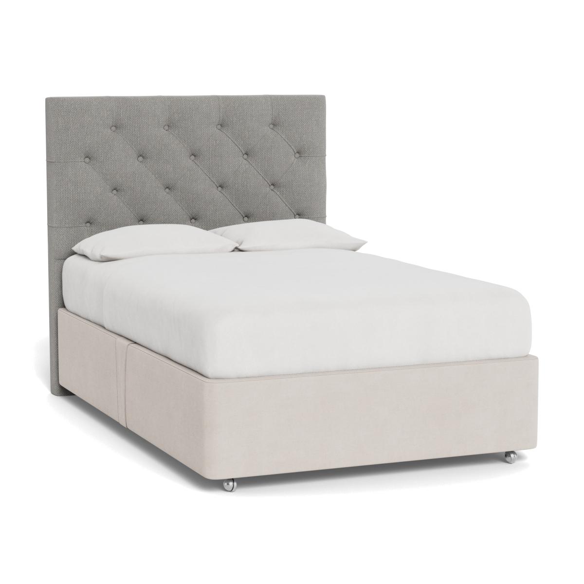 Heal's Balmoral Headboard (Lift Storage) Super King Texture Pale Grey - Heal's UK Furniture – image 1