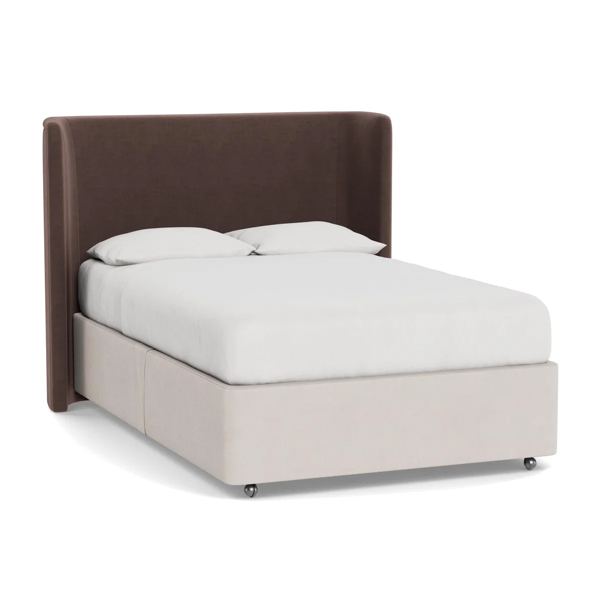 Heal's Monroe Headboard Super King Velvet Mink - Heal's UK Furniture – image 1