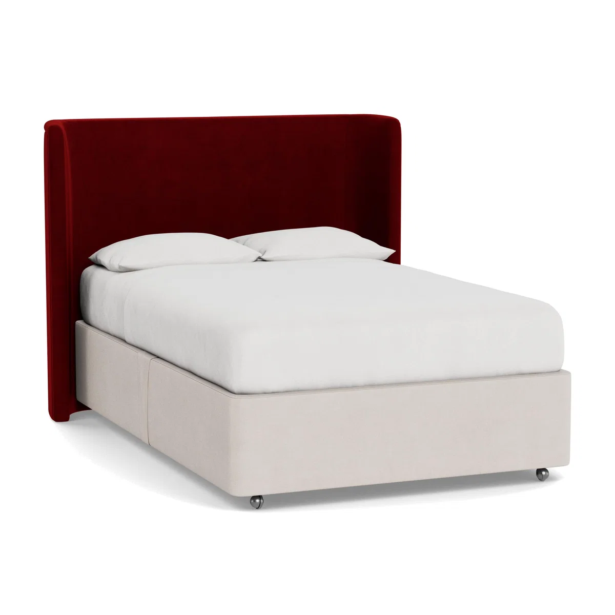 Heal's Monroe Headboard Super King Smart Luxe Velvet Mulberry - Heal's UK Furniture – image 1