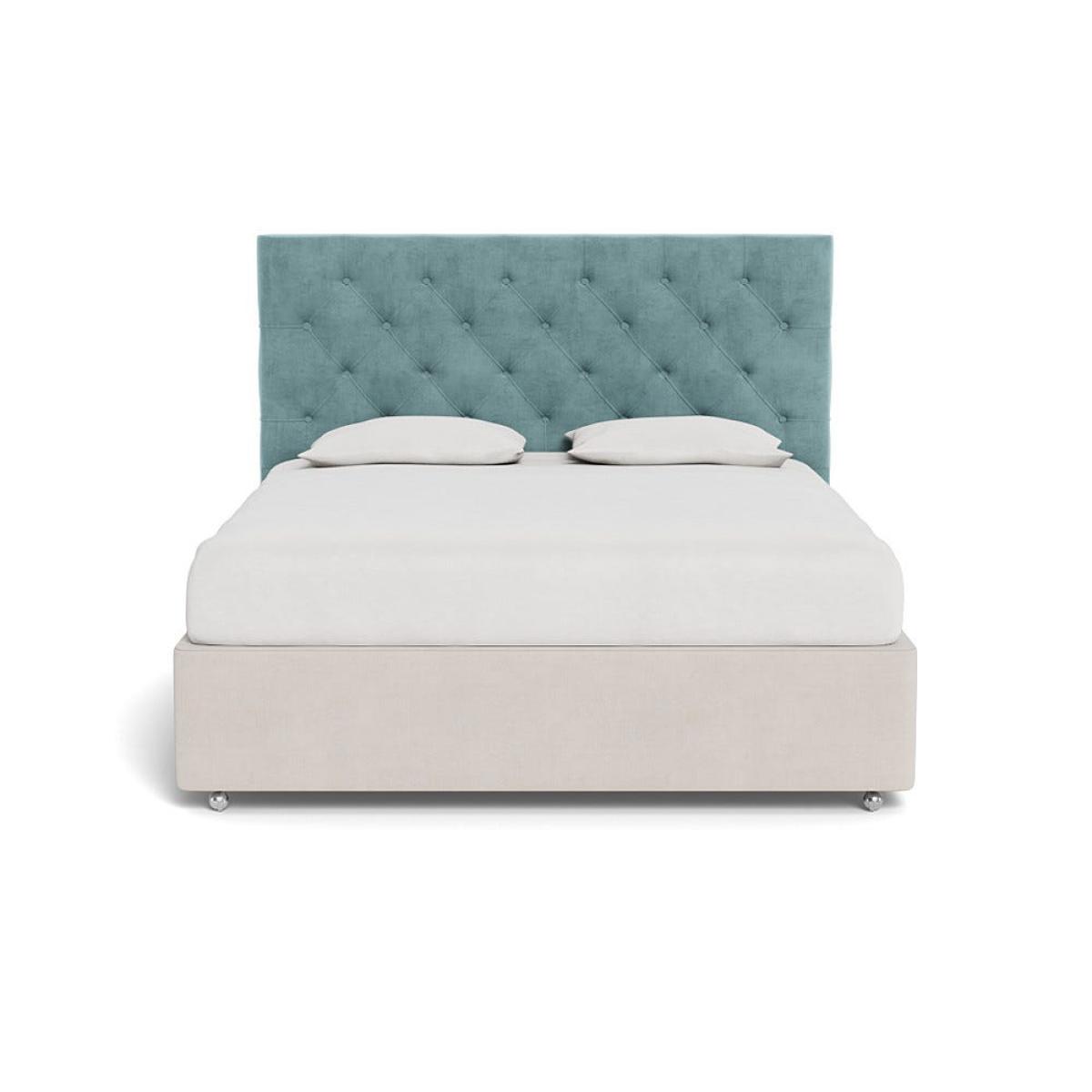 Heal's Balmoral Headboard Super King Smart Luxe Velvet Mineral Blue – image 2