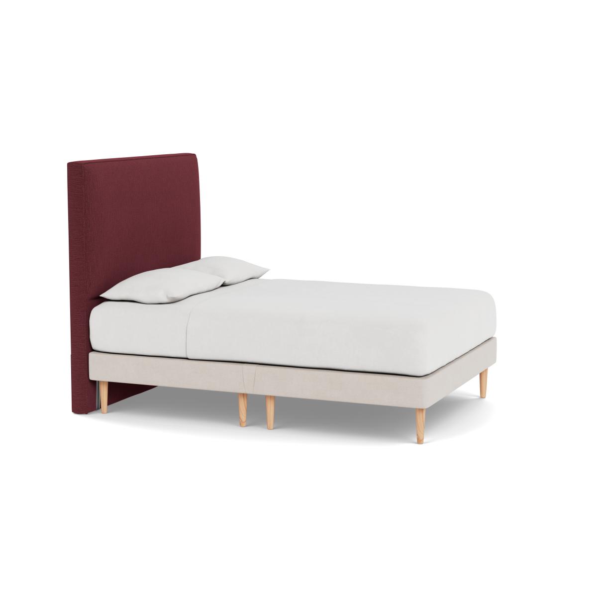 Heal's Newman Headboard (Lift Storage) Super King Smart Linen Mix Maroon - Heal's UK Furniture – image 2