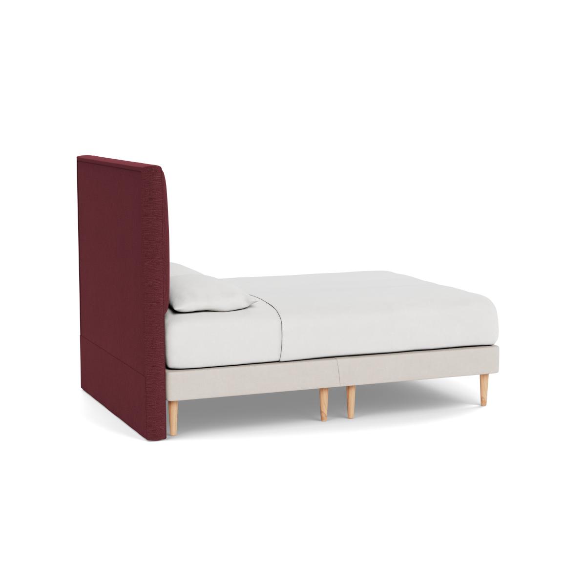 Heal's Newman Headboard (Lift Storage) Super King Smart Linen Mix Maroon - Heal's UK Furniture – image 4