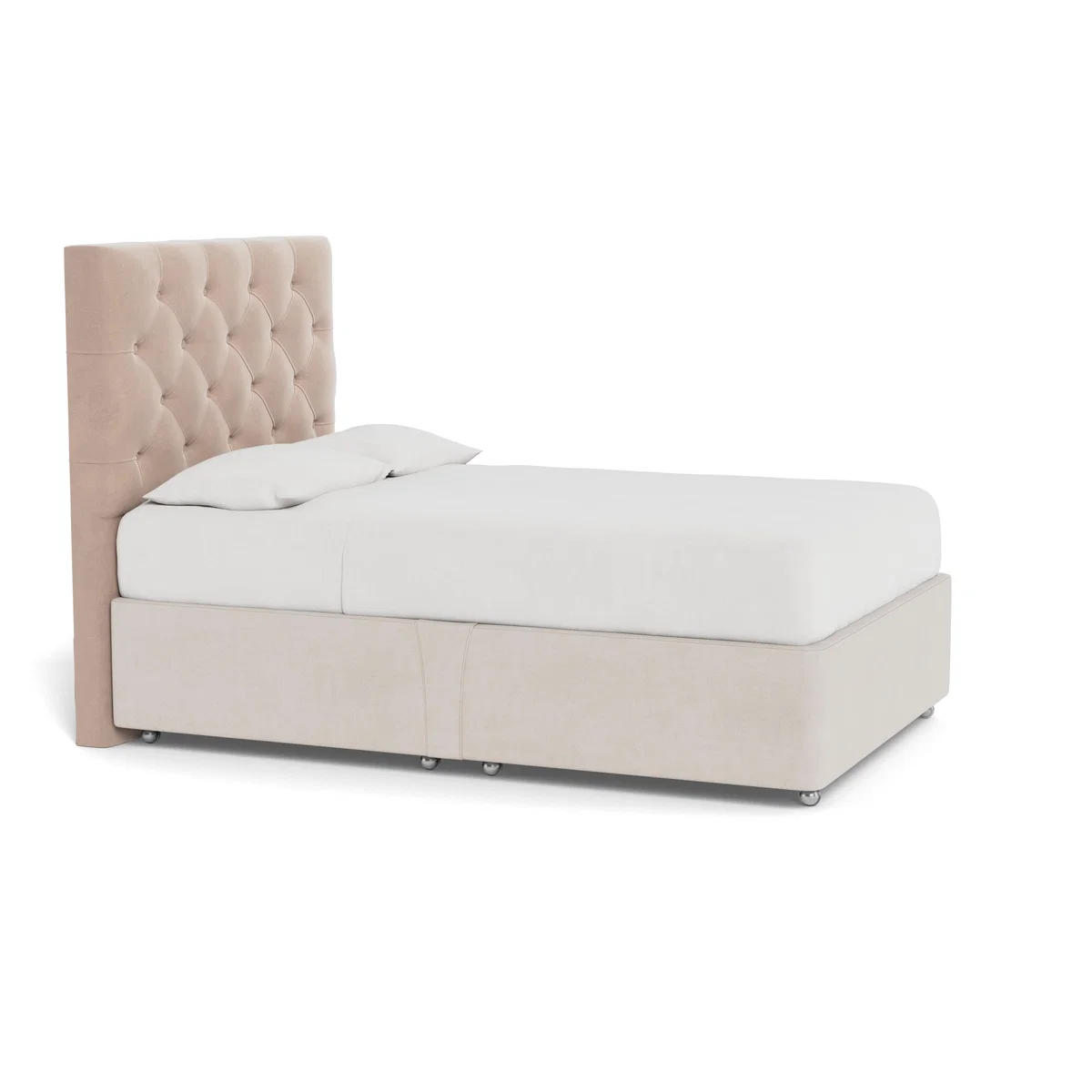 Heal's Balmoral Headboard Super King Smart Velvet Pebble - Heal's UK Furniture – image 2