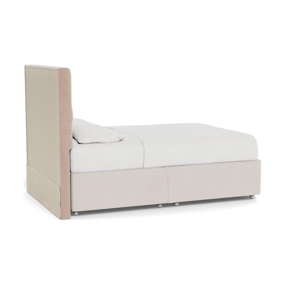 Heal's Balmoral Headboard Super King Smart Velvet Pebble - Heal's UK Furniture – image 4