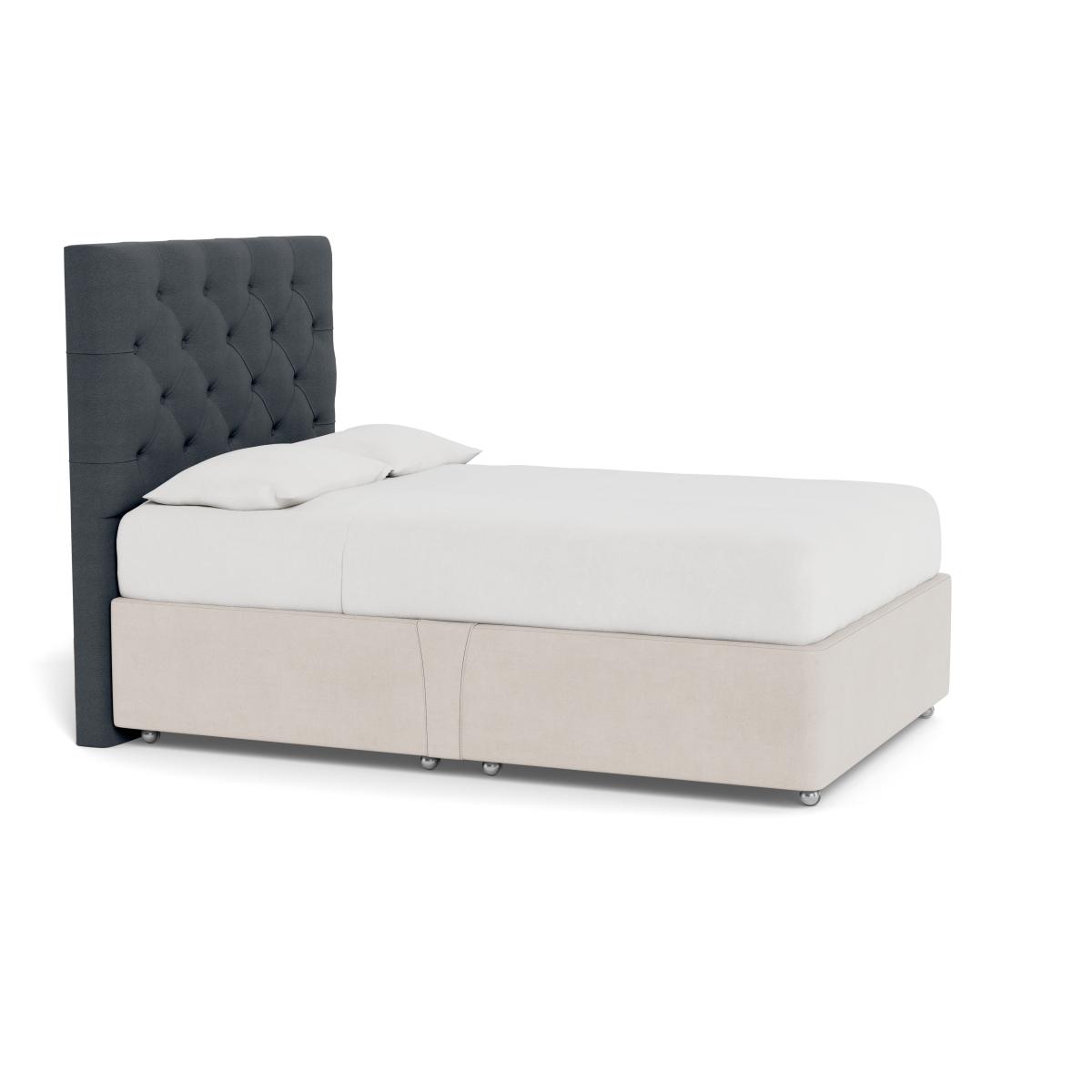 Heal's Balmoral Headboard (Lift Storage) Super King Linen Mix Dark Grey - Heal's UK Furniture – image 2