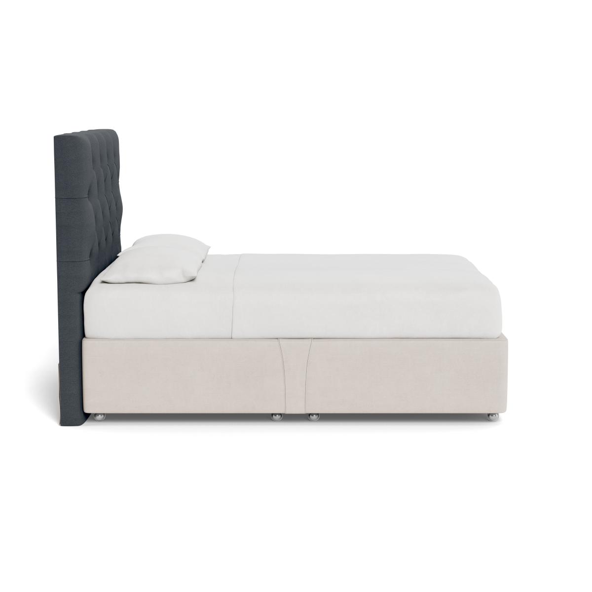 Heal's Balmoral Headboard (Lift Storage) Super King Linen Mix Dark Grey - Heal's UK Furniture – image 3