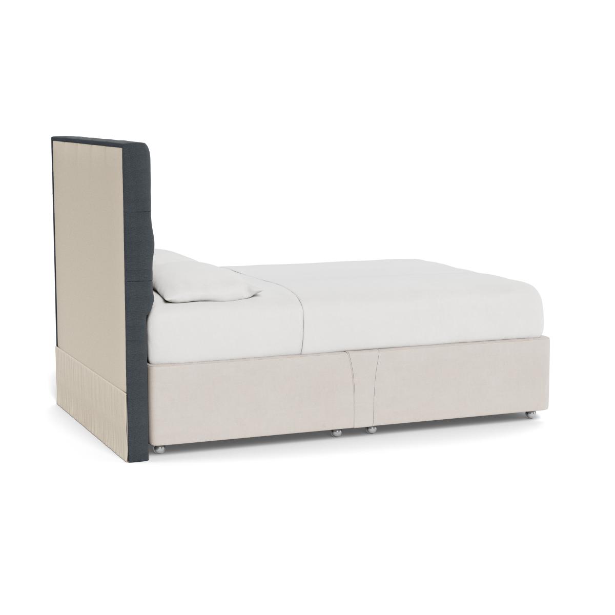 Heal's Balmoral Headboard (Lift Storage) Super King Linen Mix Dark Grey - Heal's UK Furniture – image 4