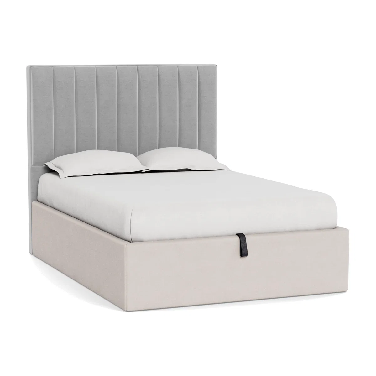 Heal's Retta Headboard Super King Velvet Platinum - Heal's UK Furniture – image 1