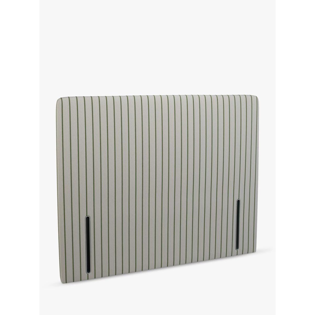 John Lewis Emily Full Depth Ticking Stripe Upholstered Headboard, Super King Size – image 2