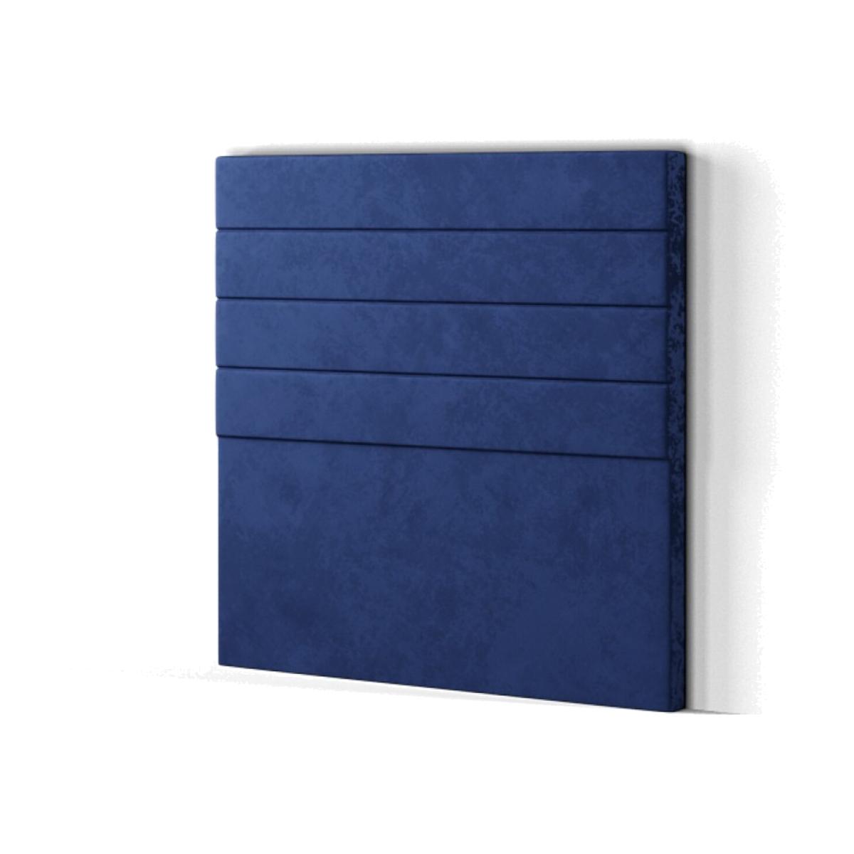 George Headboard Floor Standing Plush - Navy / Superking – image 1