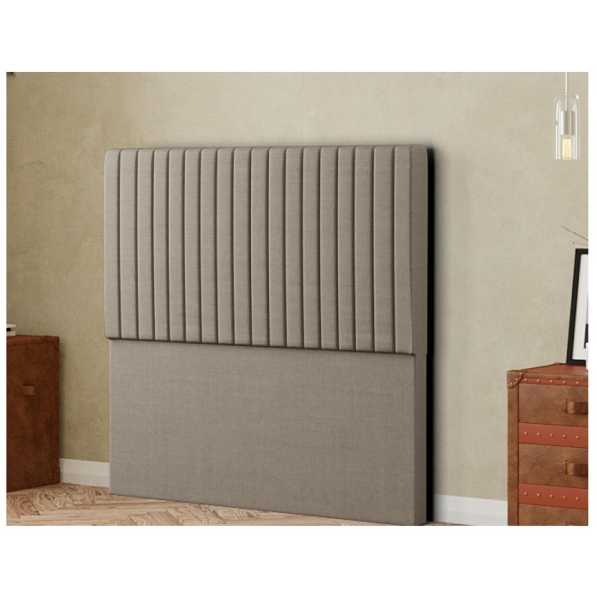 Maryland Headboard Floor Standing Linen - Beige / Superking – image 2