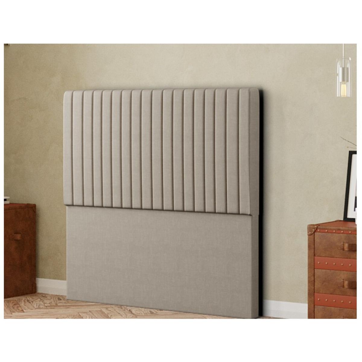 Maryland Headboard Floor Standing Malham Weave - Cream / Superking – image 2