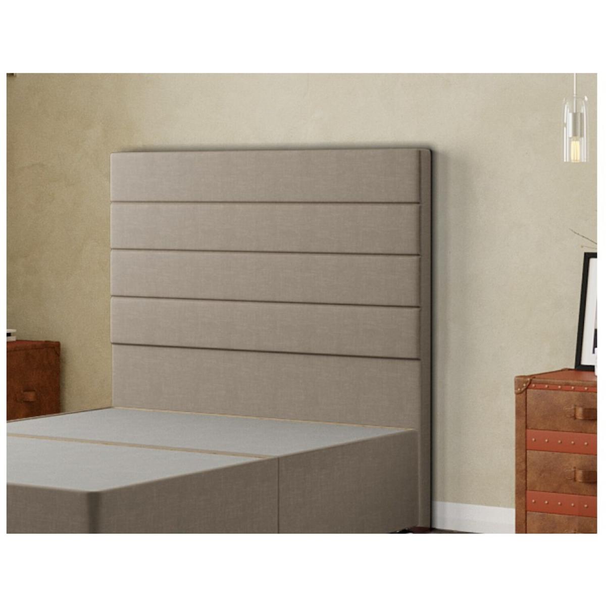 George Headboard Floor Standing Malham Weave - Mink / Superking – image 2