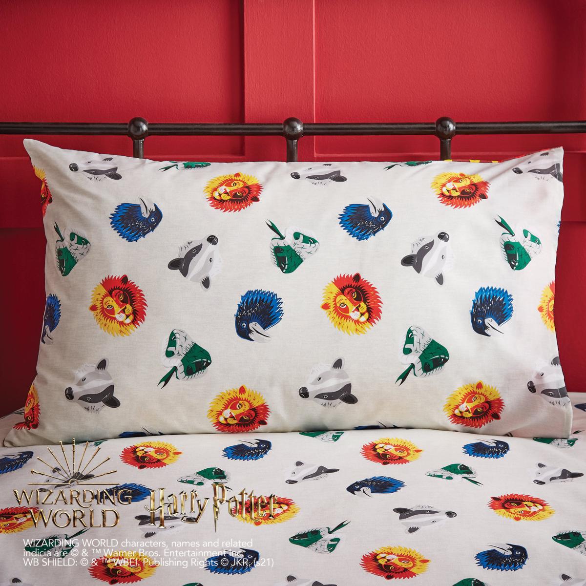 Harry Potter Single Fitted Sheet MultiColoured – image 3