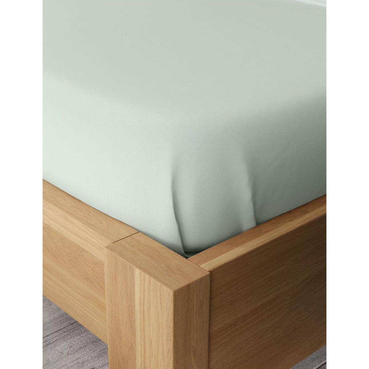 M&S Bamboo Flat Sheet - SGL - White, White,Mid Grey,Stone,Cream,Mid Blue – image 3