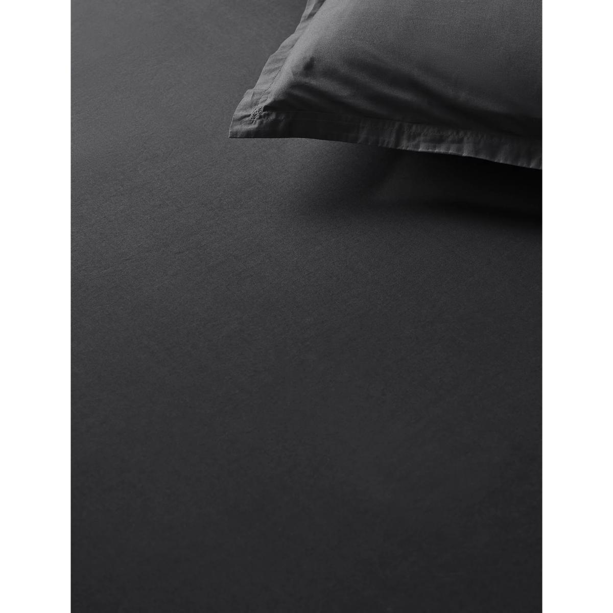 M&S X Fired Earth Washed Cotton Deep Fitted Sheet - SGL - Garden Folly, Garden Folly,Apres Ski,Hoppers Hat,Storm,Pompeiian Red,Dover Cliffs,Charcoal,Weald Green,Malm,Under The Waves – image 2