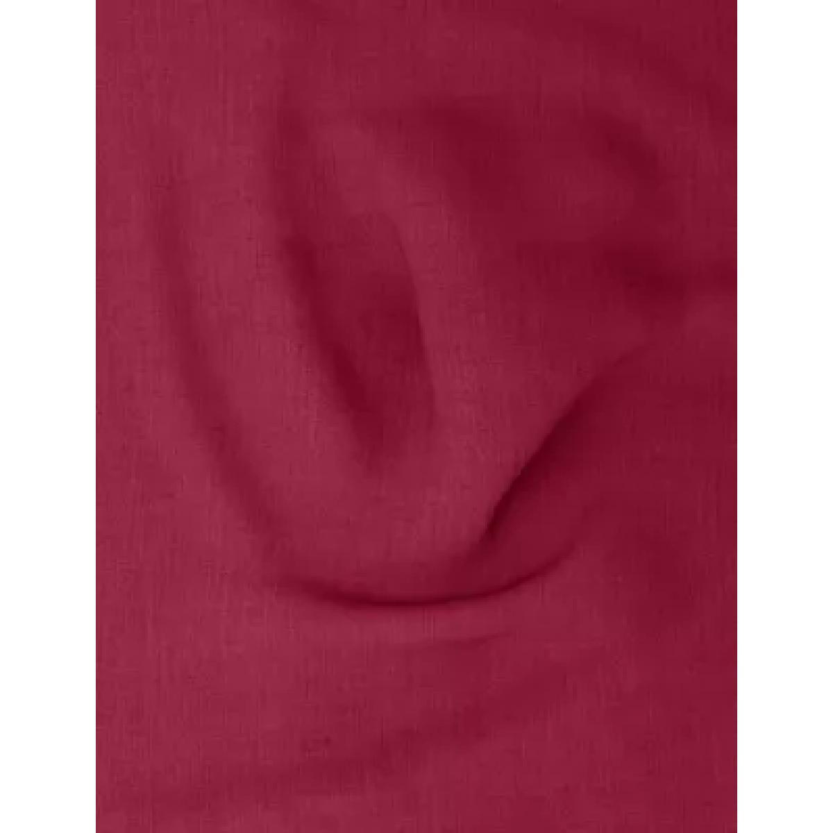 M&S Cotton Rich Percale Deep Fitted Sheet - SGL - Cranberry, Cranberry,Medium Navy,Dove,Silver Grey,White,Aqua,Light Cream,Blue Denim,Light Putty,Oyster,Medium Pink,Light Duck Egg – image 1