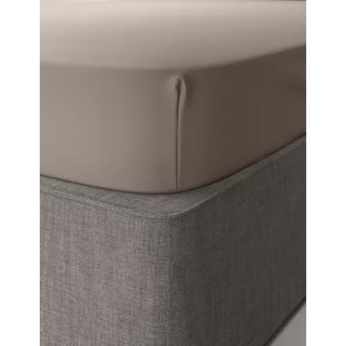 M&S Comfortably Cool Fitted Sheet - SGL - Taupe, Taupe,Light Grey,Powder Blue,Soft Pink,Navy,Cream,Duck Egg,White,Light Mauve,Dark Grey – image 1