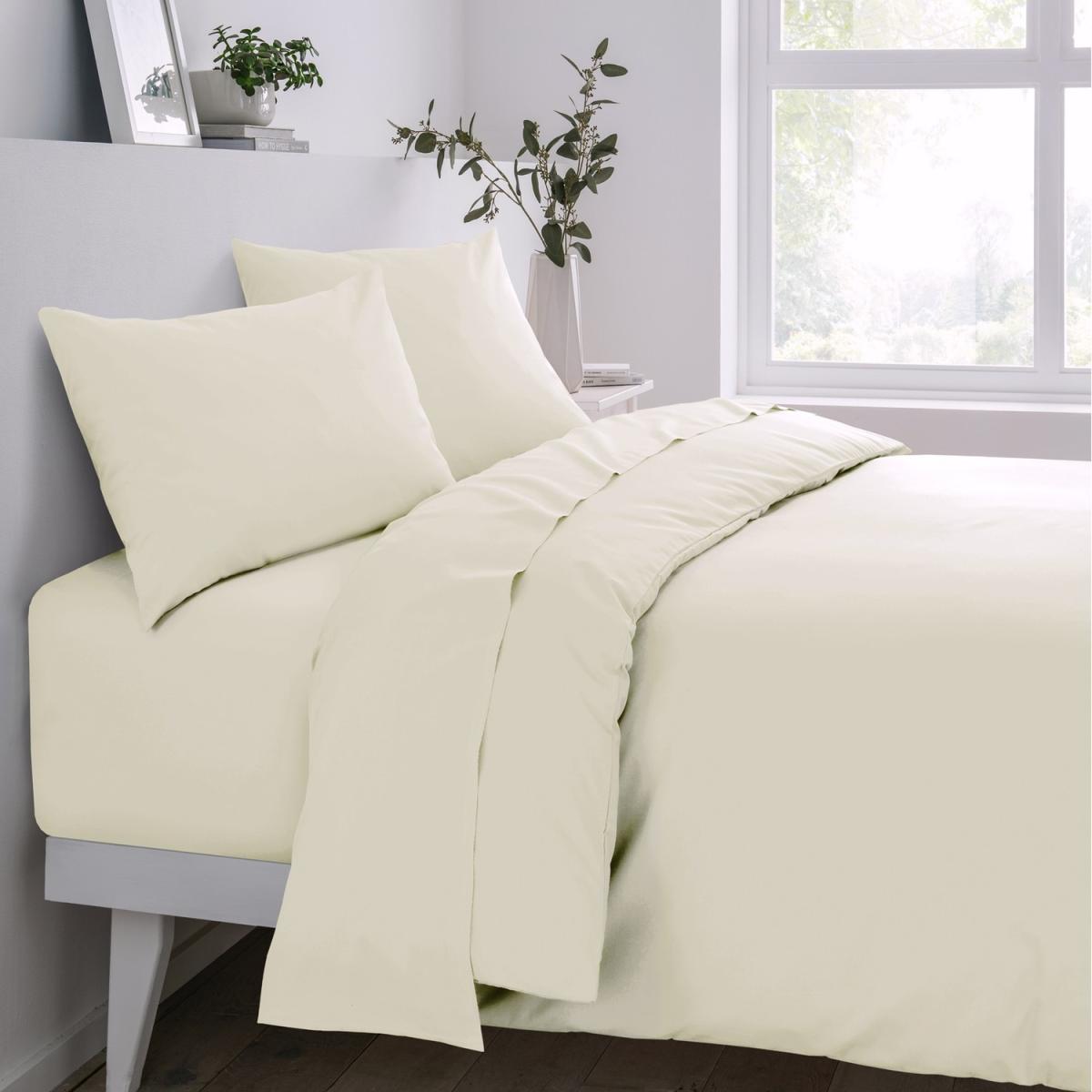 Sleepdown Easy Care Fitted Bed Sheet - Ivory / Single – image 1