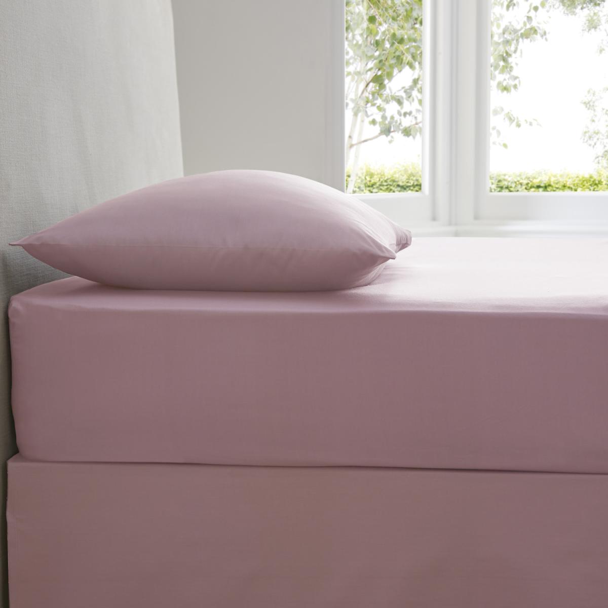 Plain Dyed Deep Fitted Sheet - White / Single – image 6