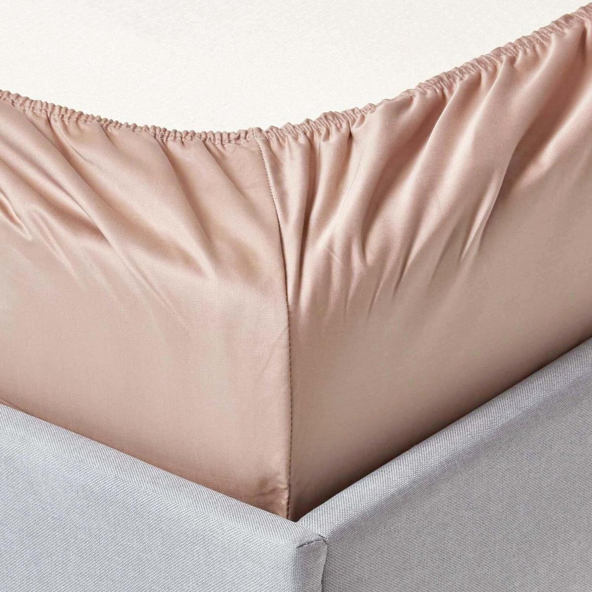 1000 Thread Count Egyptian Cotton Fitted Sheet - Moonlight Beige / Single – image 2