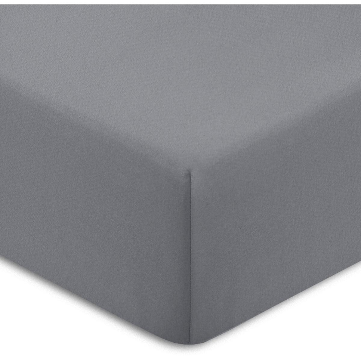 Velvet Flannel Cotton-Flannel Fitted Bed Sheet - Deep Pocket x32 cm - Warm Grey / Single – image 4