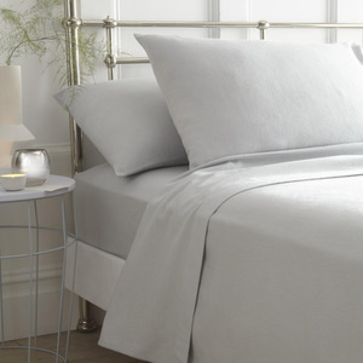 Flannelette Sheet Set - White / Single – image 2
