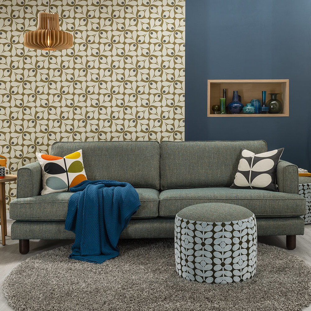 Orla Kiely - Willow Three Seater Sofa - Shannon Teal – image 3