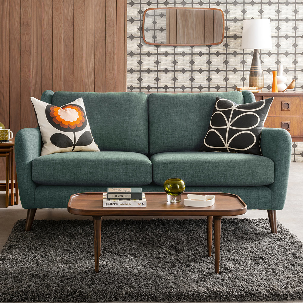 Orla Kiely - Fern Two Seater Sofa - Teal – image 2