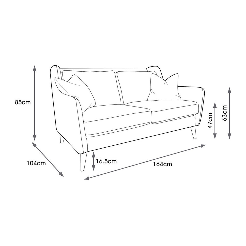Orla Kiely - Fern Two Seater Sofa - Teal – image 3