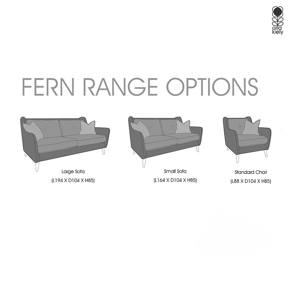 Orla Kiely - Fern Two Seater Sofa - Teal – image 4