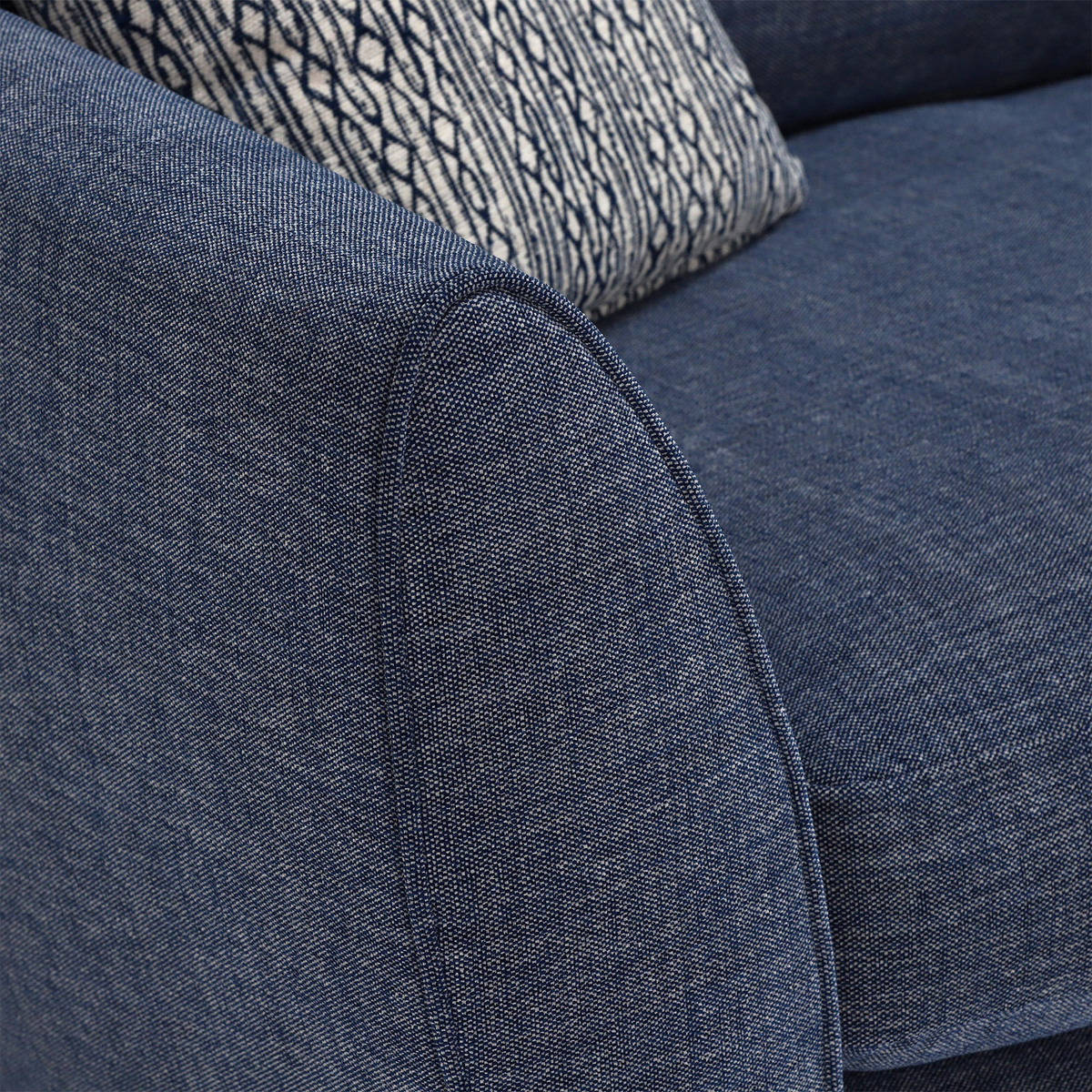 Big Blue Small Left Hand Facing Corner Sofa – image 4