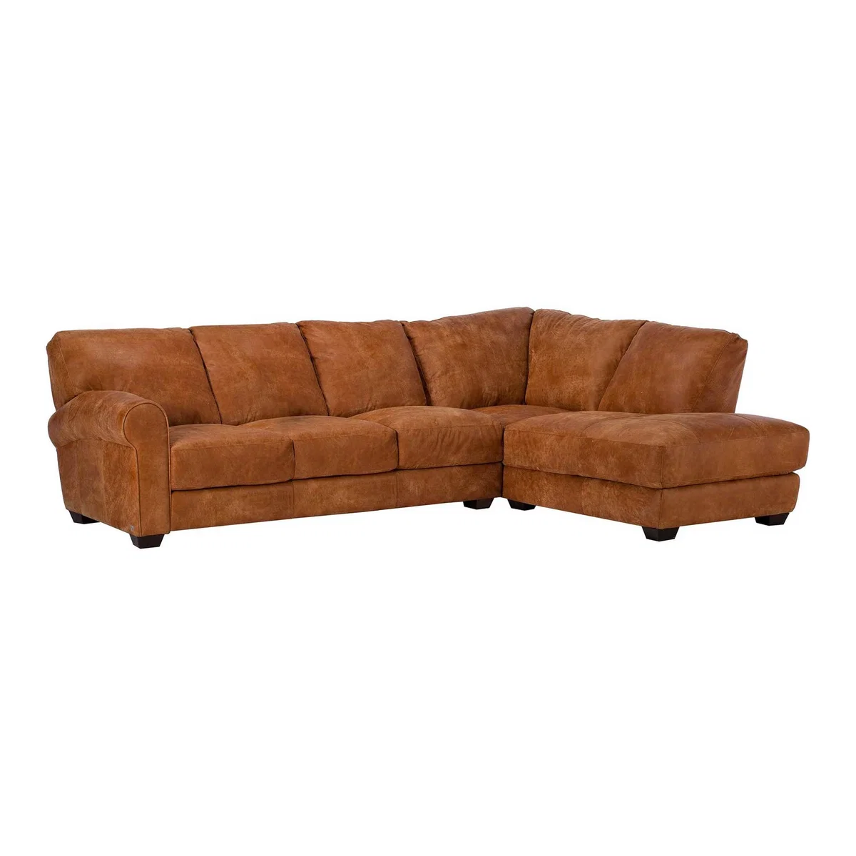 Houston Large Right Hand Facing Leather Corner Sofa – image 1