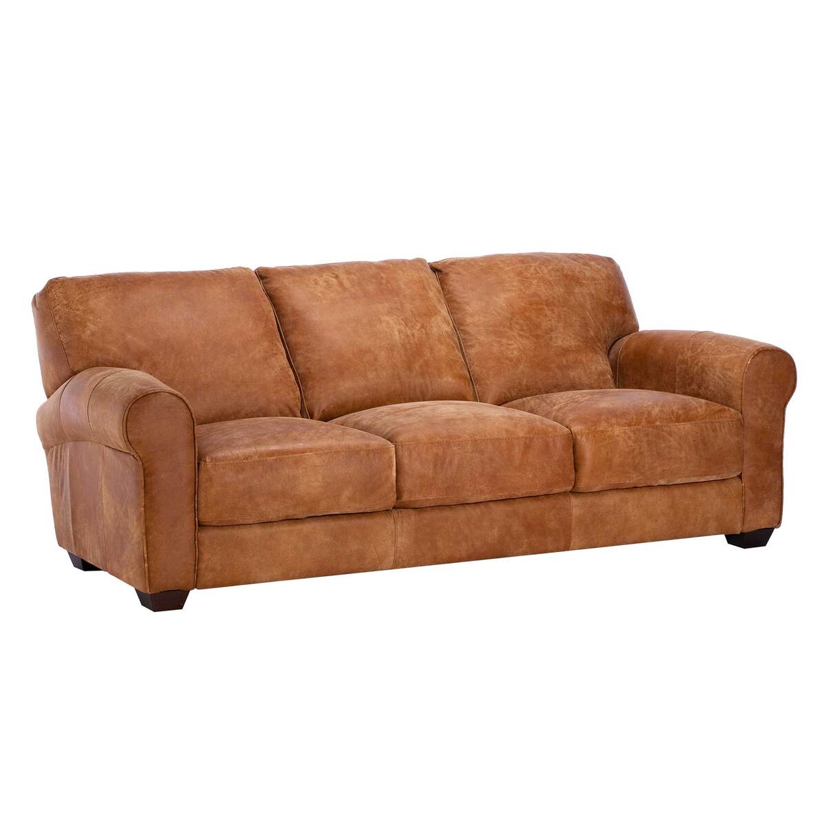 New Houston Leather 3 Seater Sofa – image 3