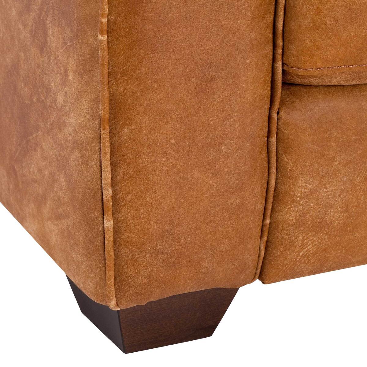New Houston Leather 3 Seater Sofa – image 7