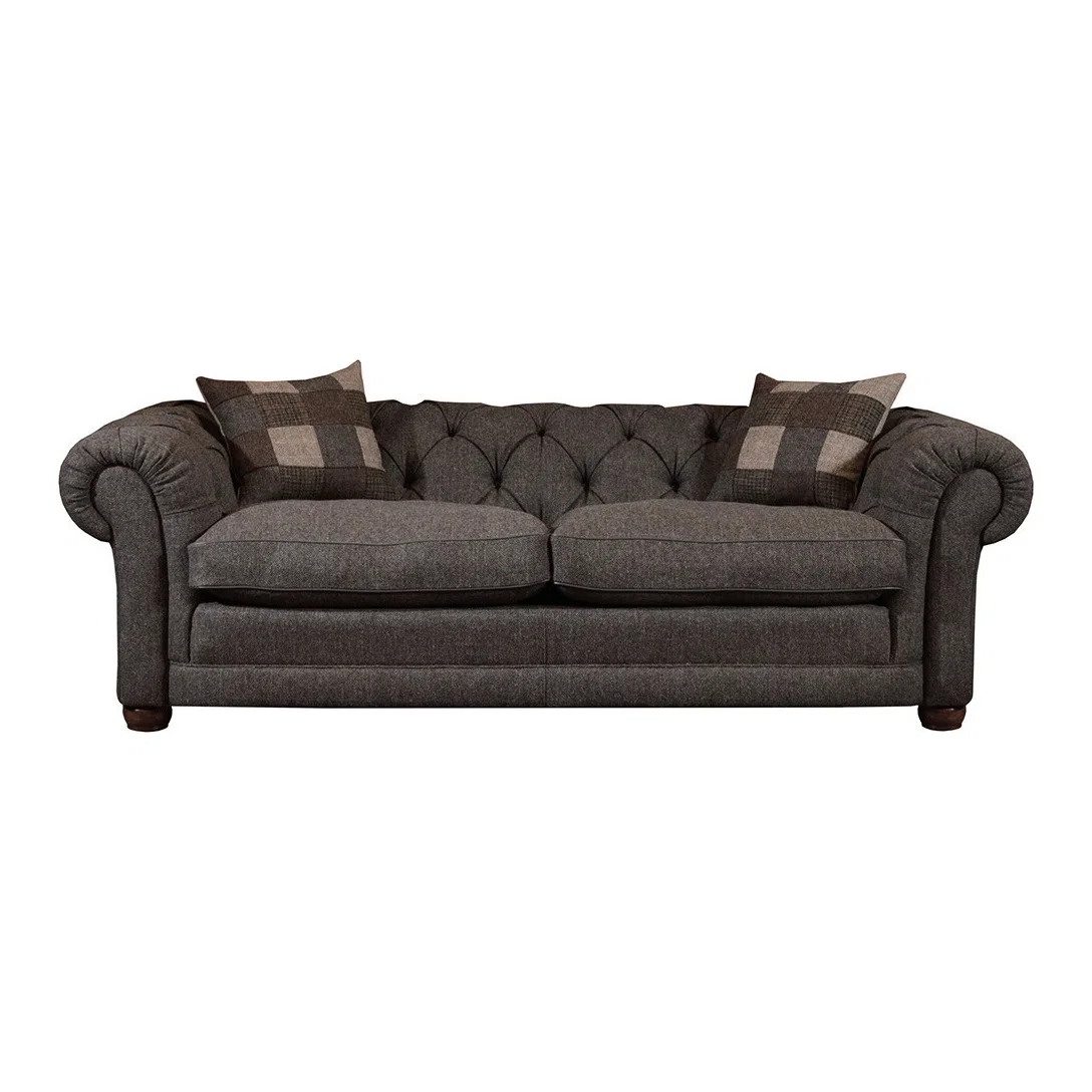 Harris Tweed Castlebay Midi Chesterfield Sofa – image 1