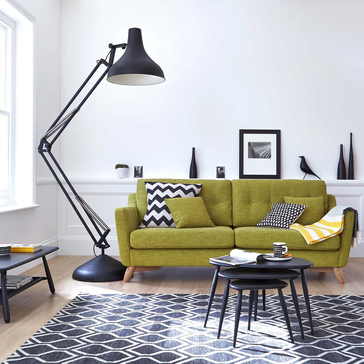 Ercol Cosenza Large Fabric Sofa, Green – image 2