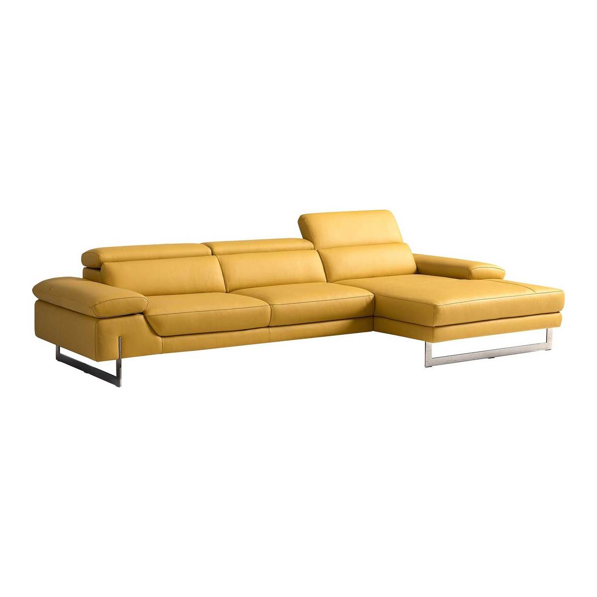 Verbena Leather Right Hand Facing Chaise Sofa