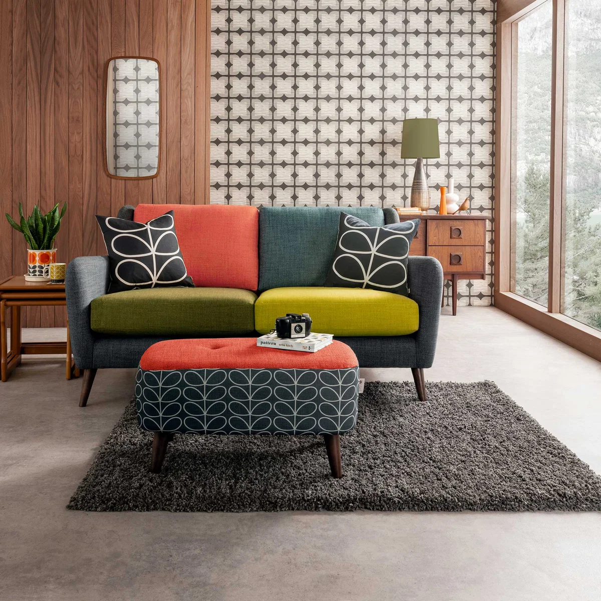 Orla Kiely Fern Large Sofa, Liffey Multi – image 3