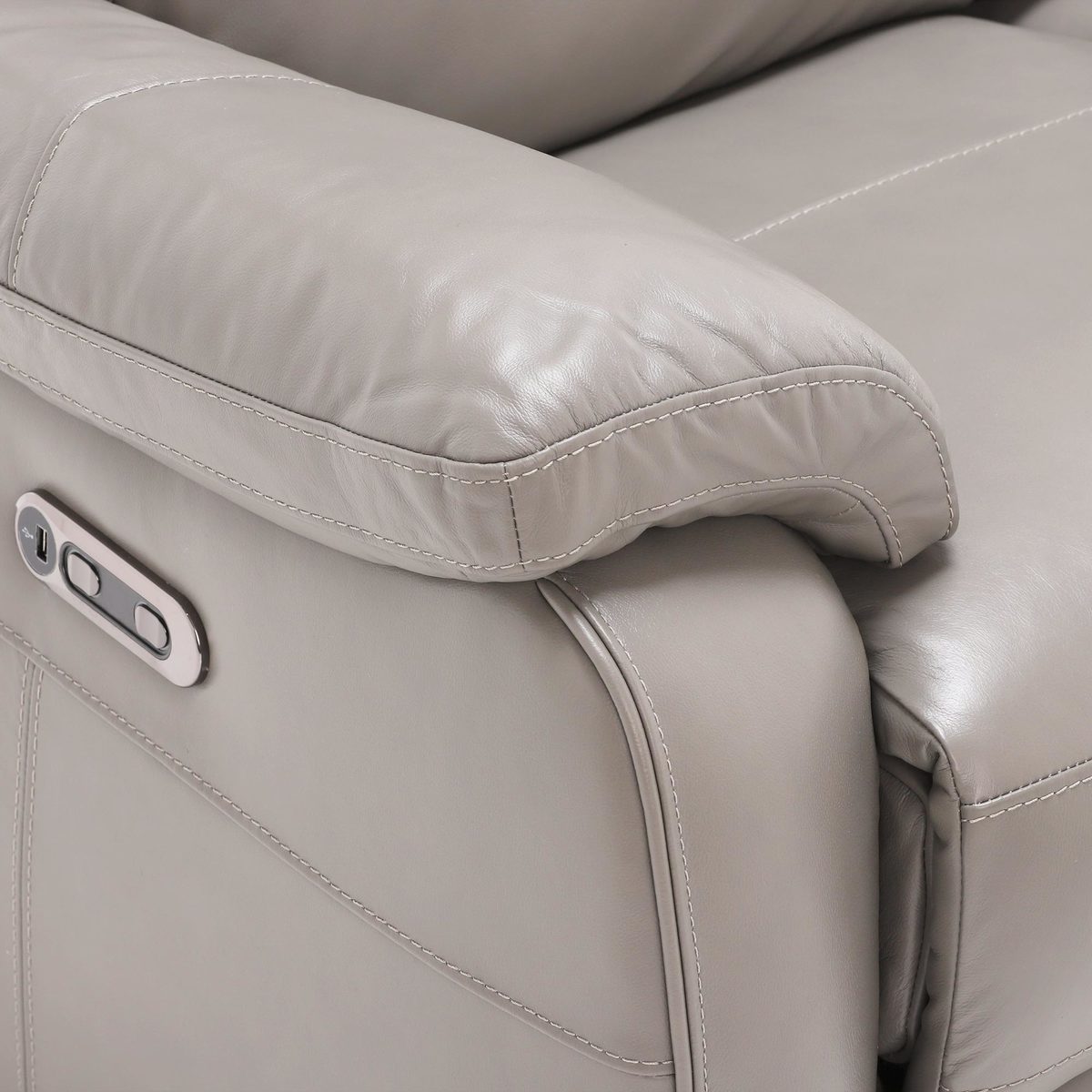 Wallis 2 Seater Recliner Sofa, M2077 Classic Grey – image 4