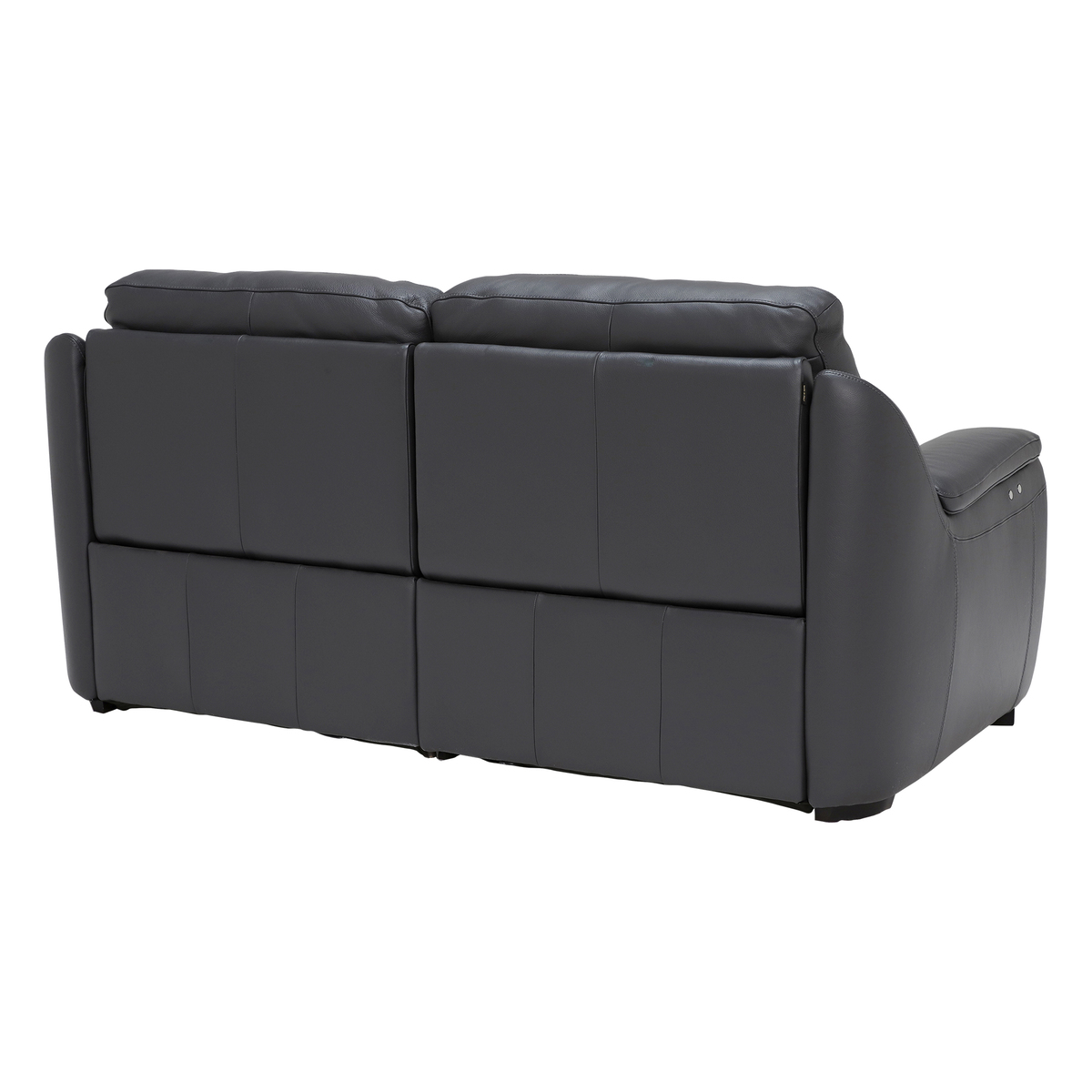 Strauss Grey Leather Recliner Sofa – image 8