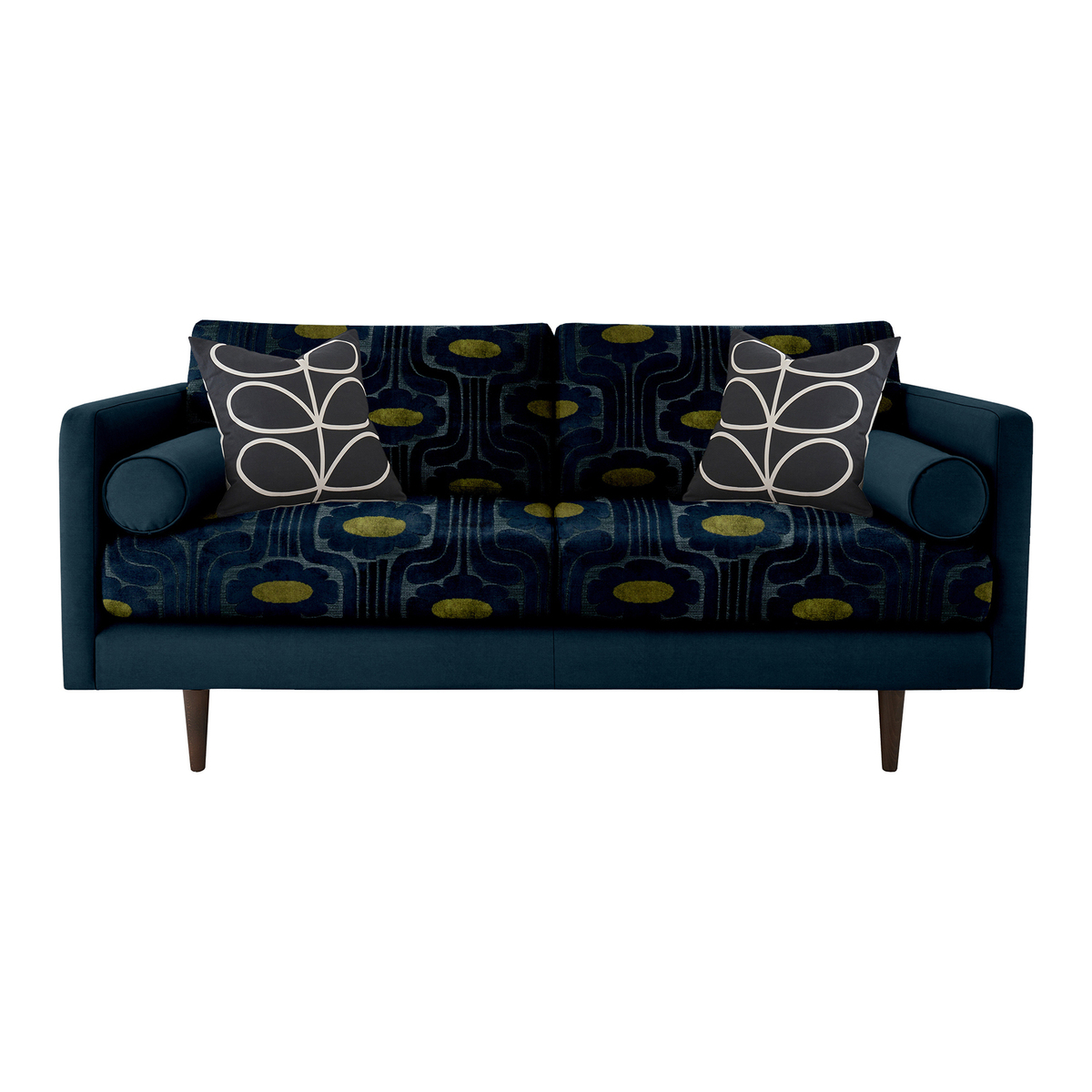 Orla Kiely Mimosa Medium Sofa, Patterned Velvet
