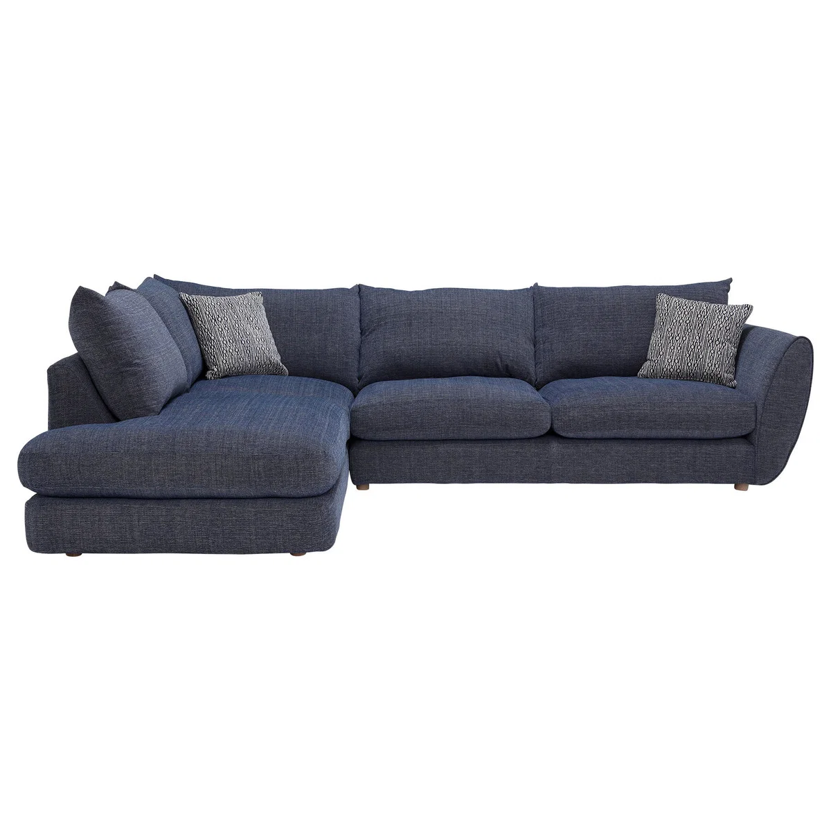Big Blue Small Right Hand Facing Corner Sofa – image 3