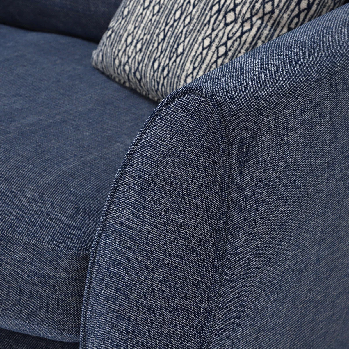 Big Blue Small Right Hand Facing Corner Sofa – image 4