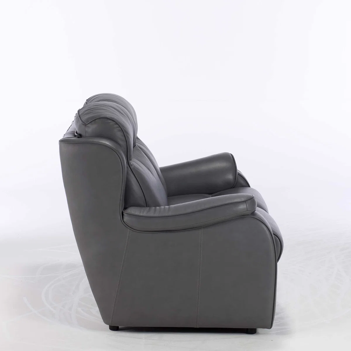 Parker Knoll Boston 2 Seater Leather Sofa, Slate – image 3