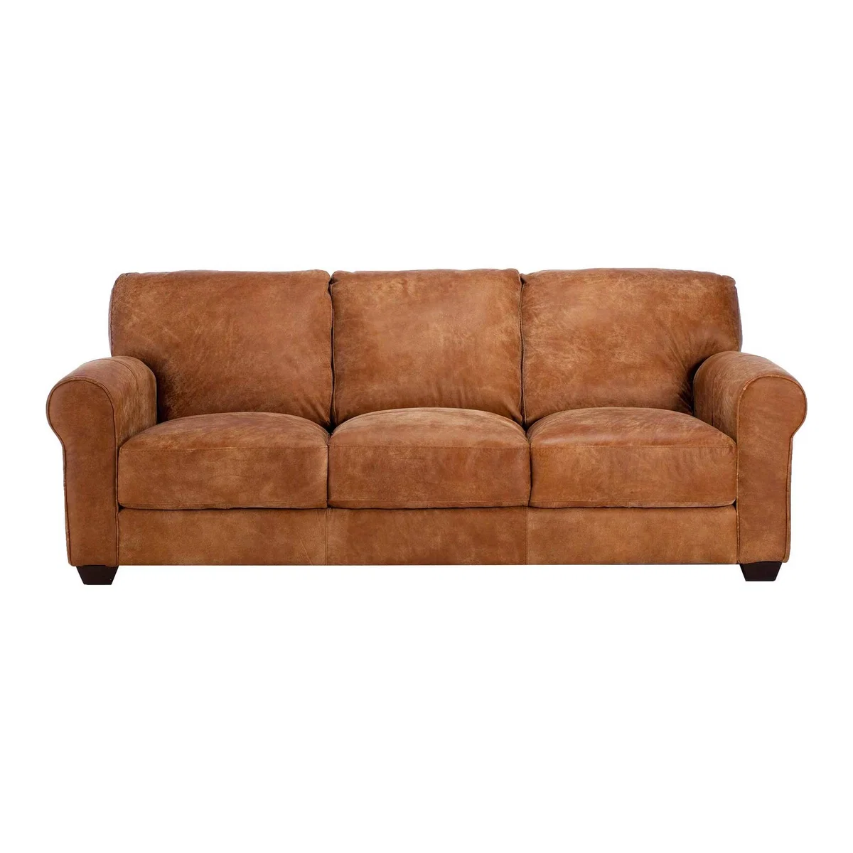 Houston Leather 3 Seater Sofa – image 1