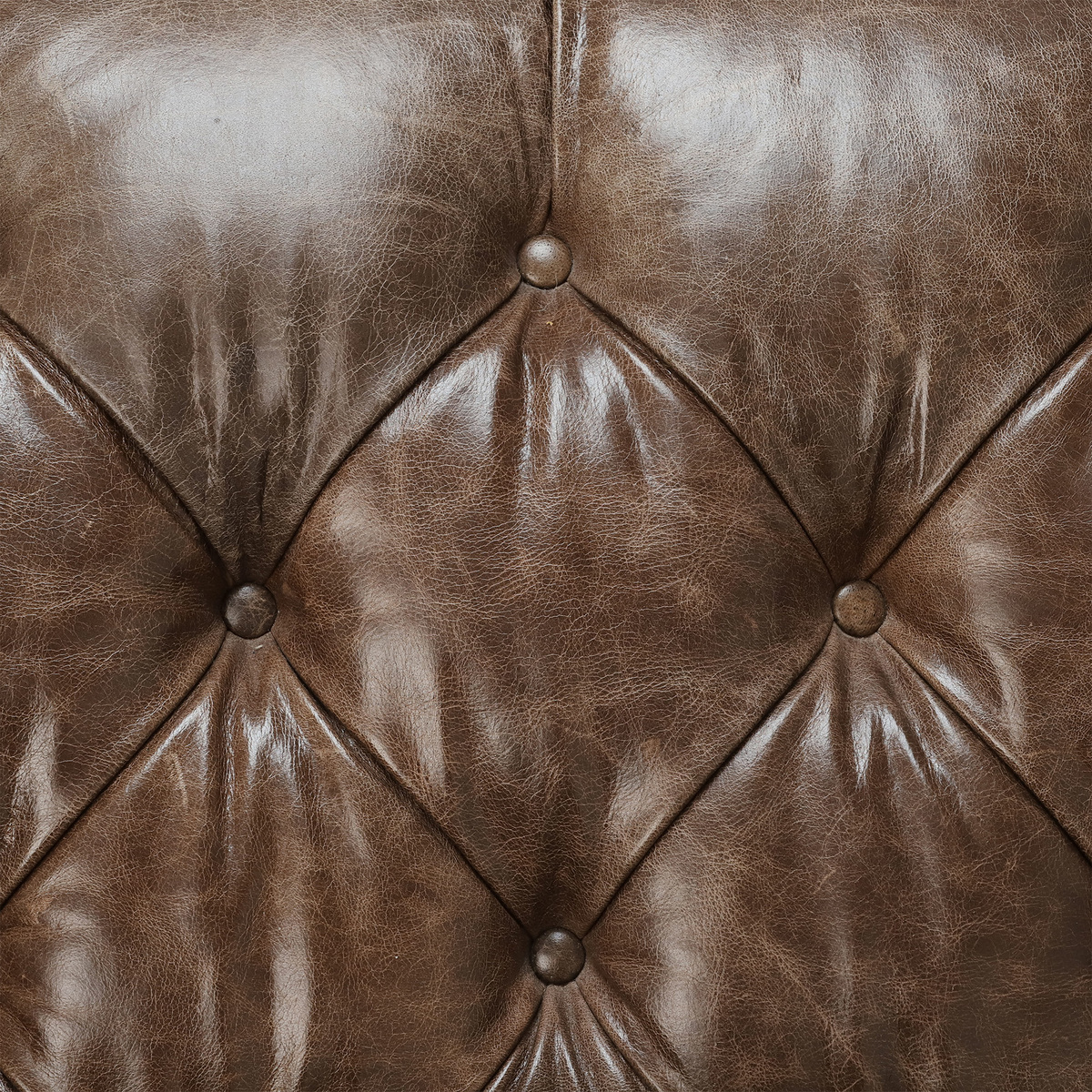 Harris Tweed Leather Dalmore Midi Sofa, Bracken Herringbone – image 7